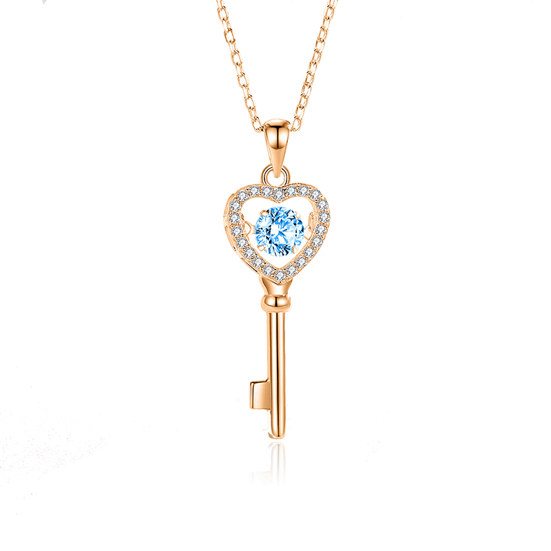 FDTD-032- Zircon Blue diamond rose gold