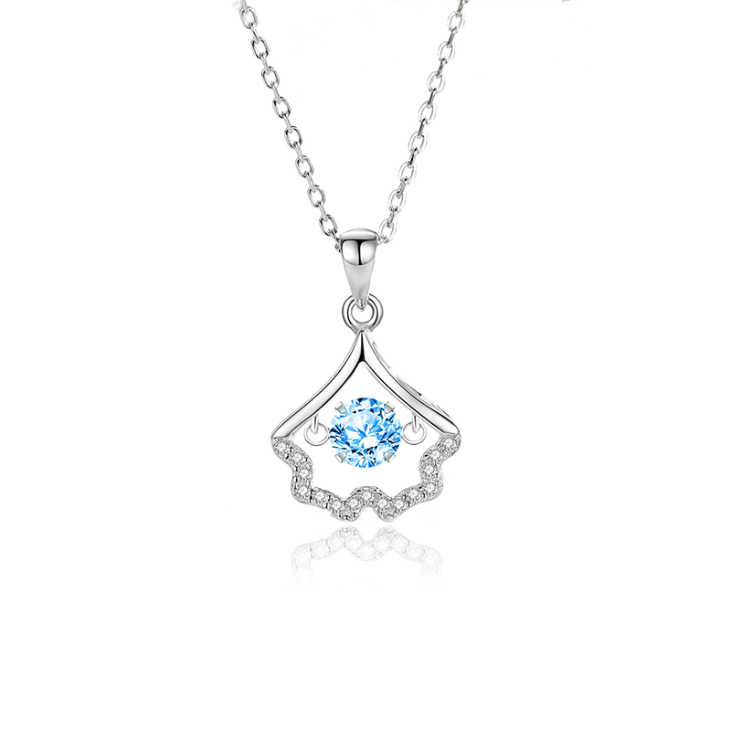 FDTD-039- Zircon Blue diamond white gold