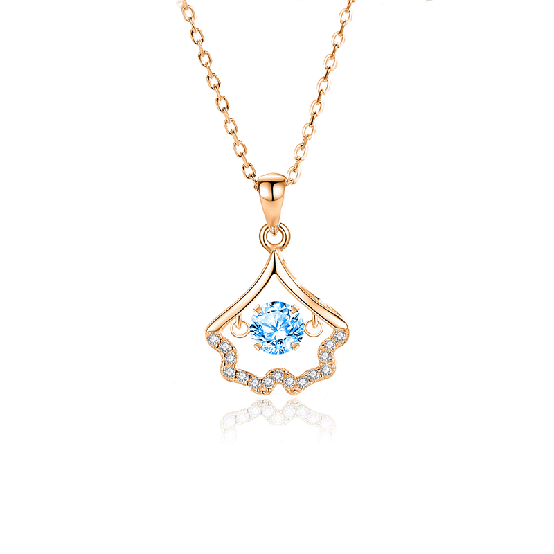 FDTD-039- Zircon Blue diamond rose gold