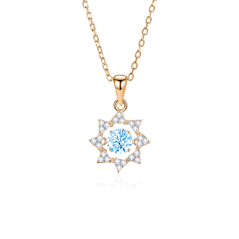 FDTD-029- Zircon Blue diamond rose gold