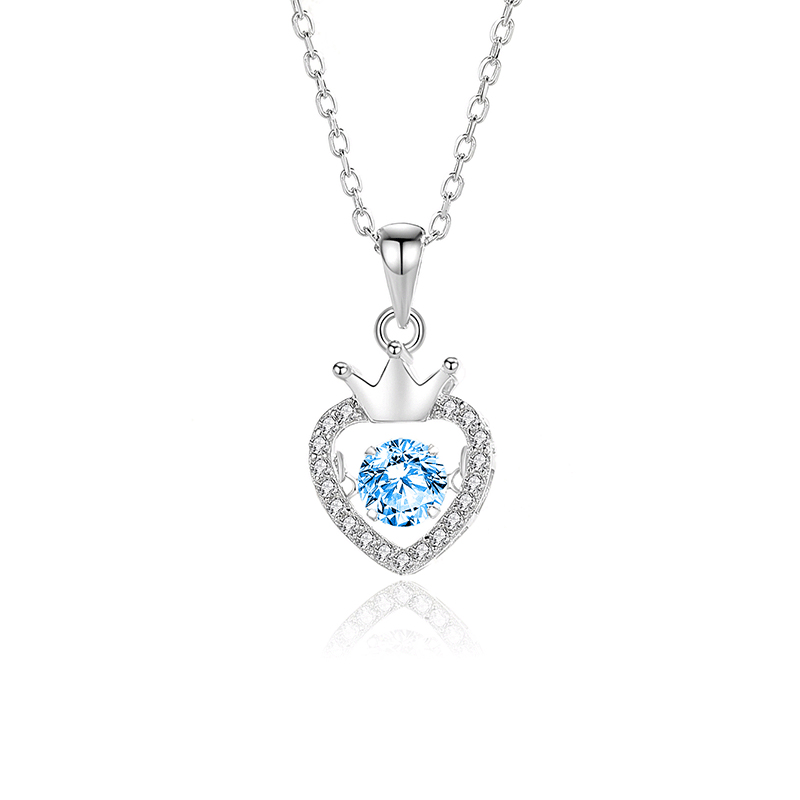 FDTD-034- Zircon Blue diamond white gold