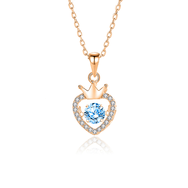 FDTD-034- Zircon Blue diamond rose gold