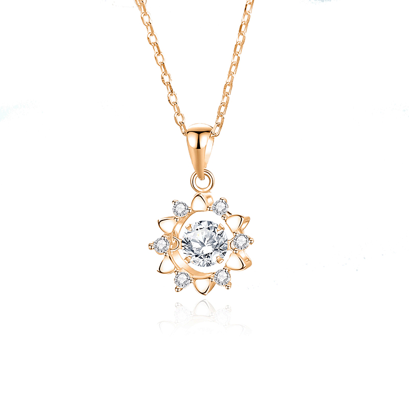 FDTD-026- Zircon white diamond rose gold