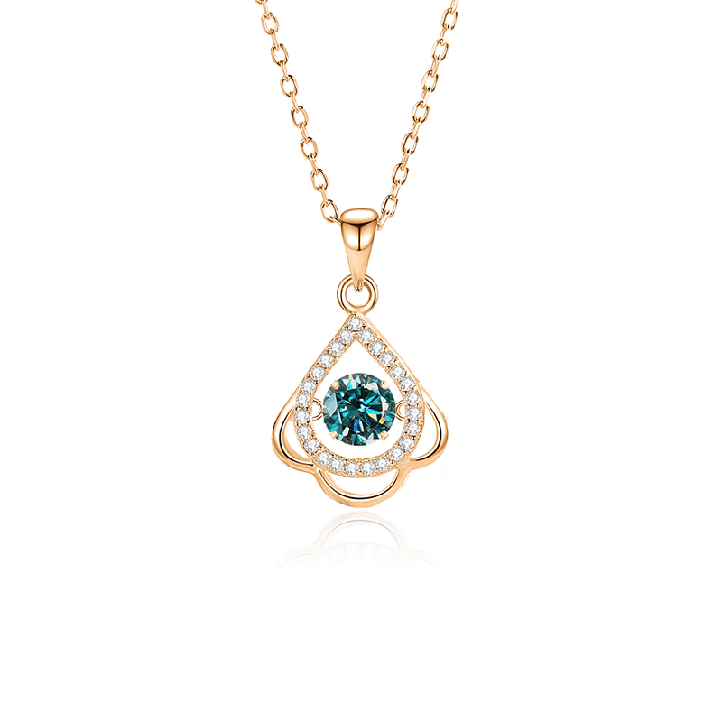 FDTD-036- Mosan Green diamond rose gold