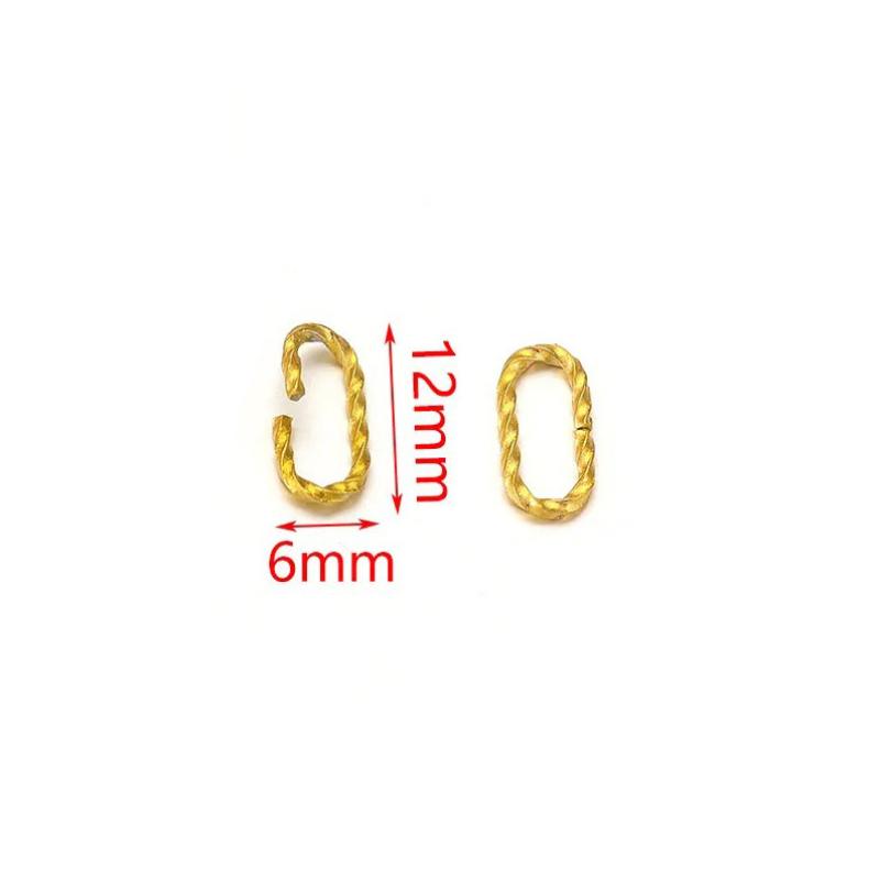 Long oval-gold