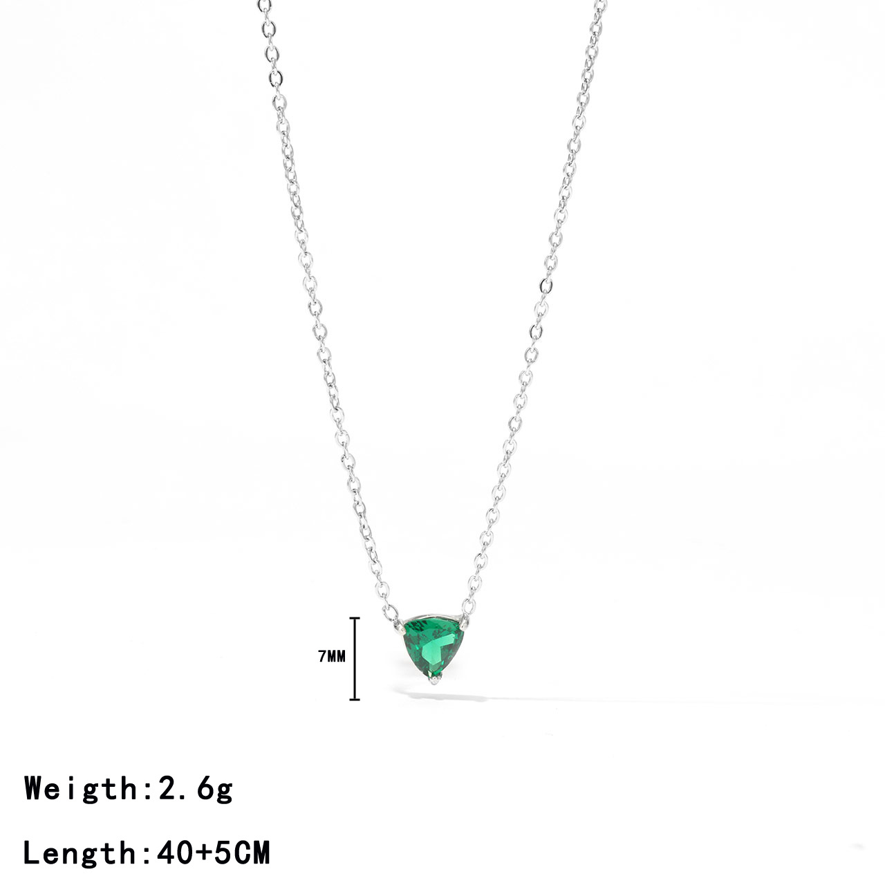 5:Platinum colour - green zircon
