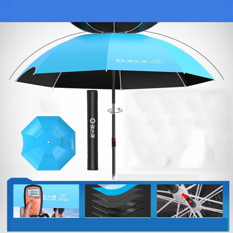 Double umbrella vinyl blue 2.4m