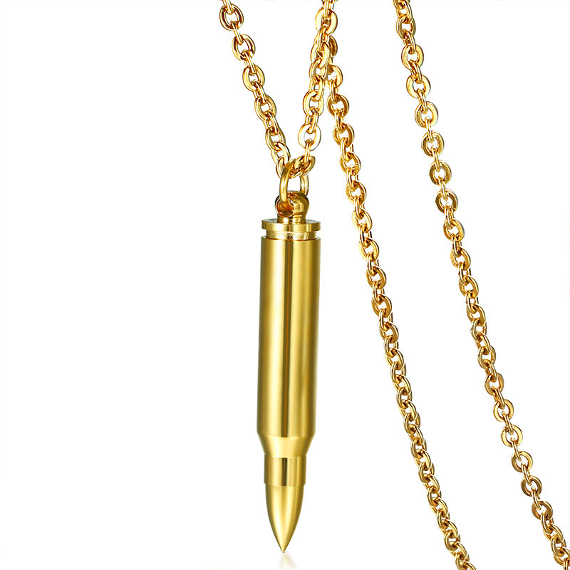 Blank gold pendant with chain 2.4mm*50cm