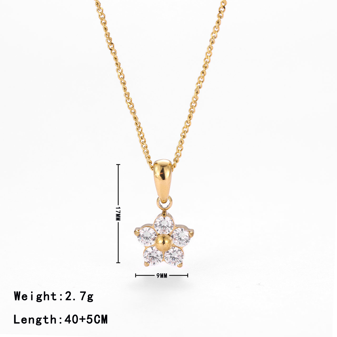 Gold - clear zircon