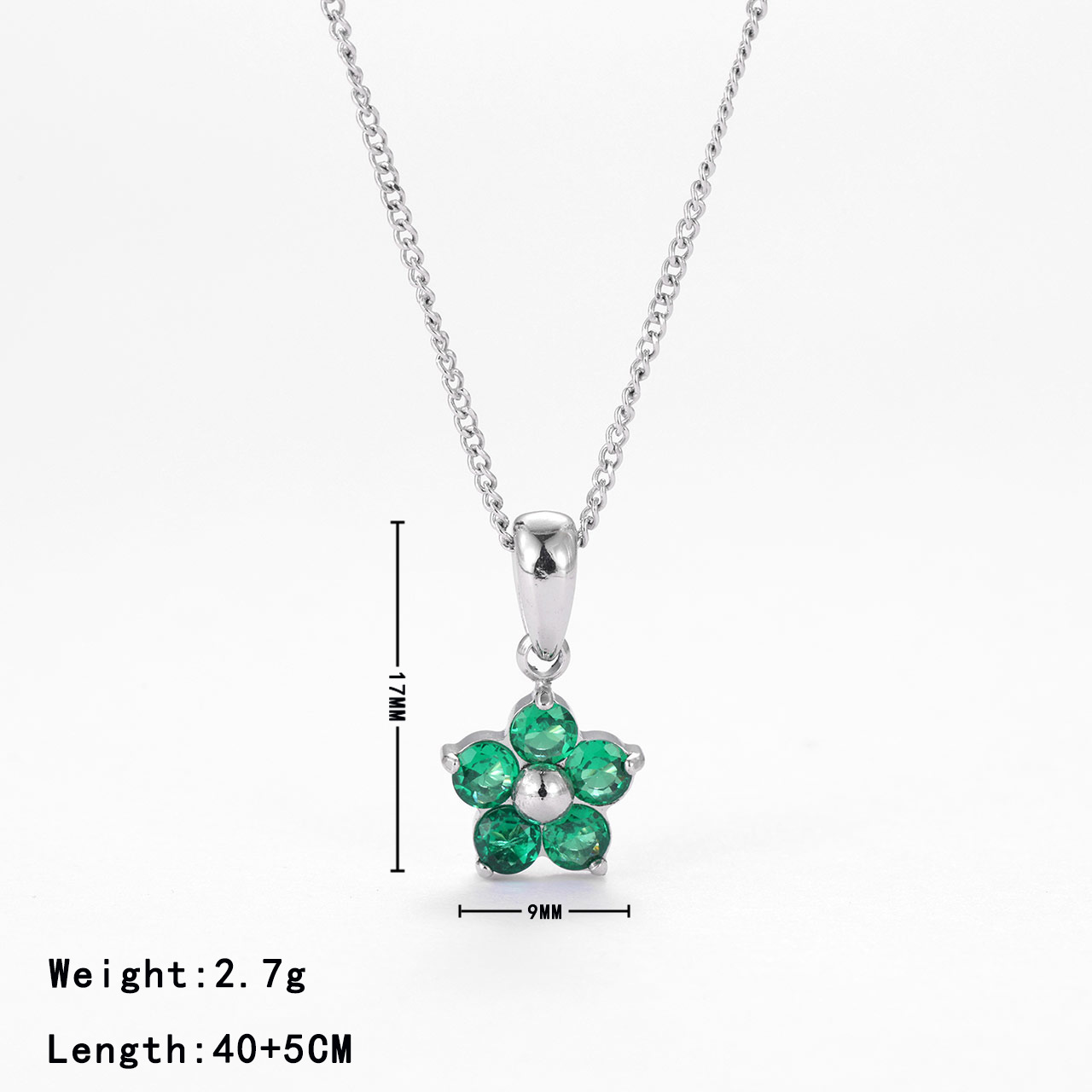 8:Platinum colour - green zircon