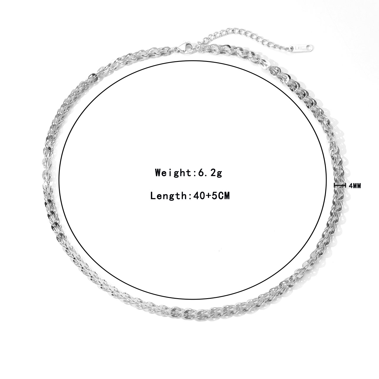 Platinum colour - Necklace