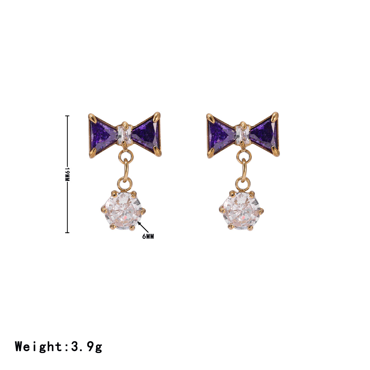 Gold - purple zircon