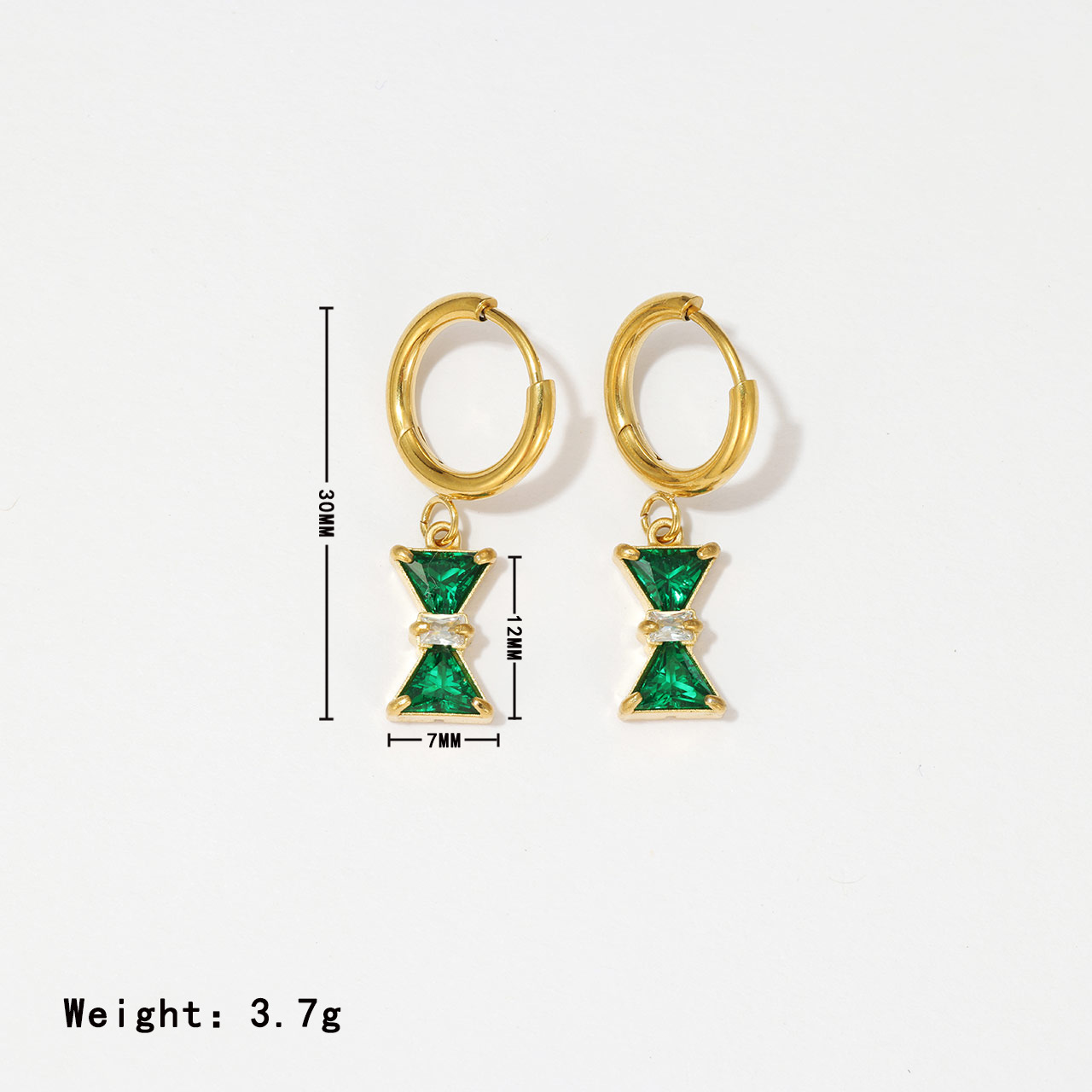 Gold - green zircon