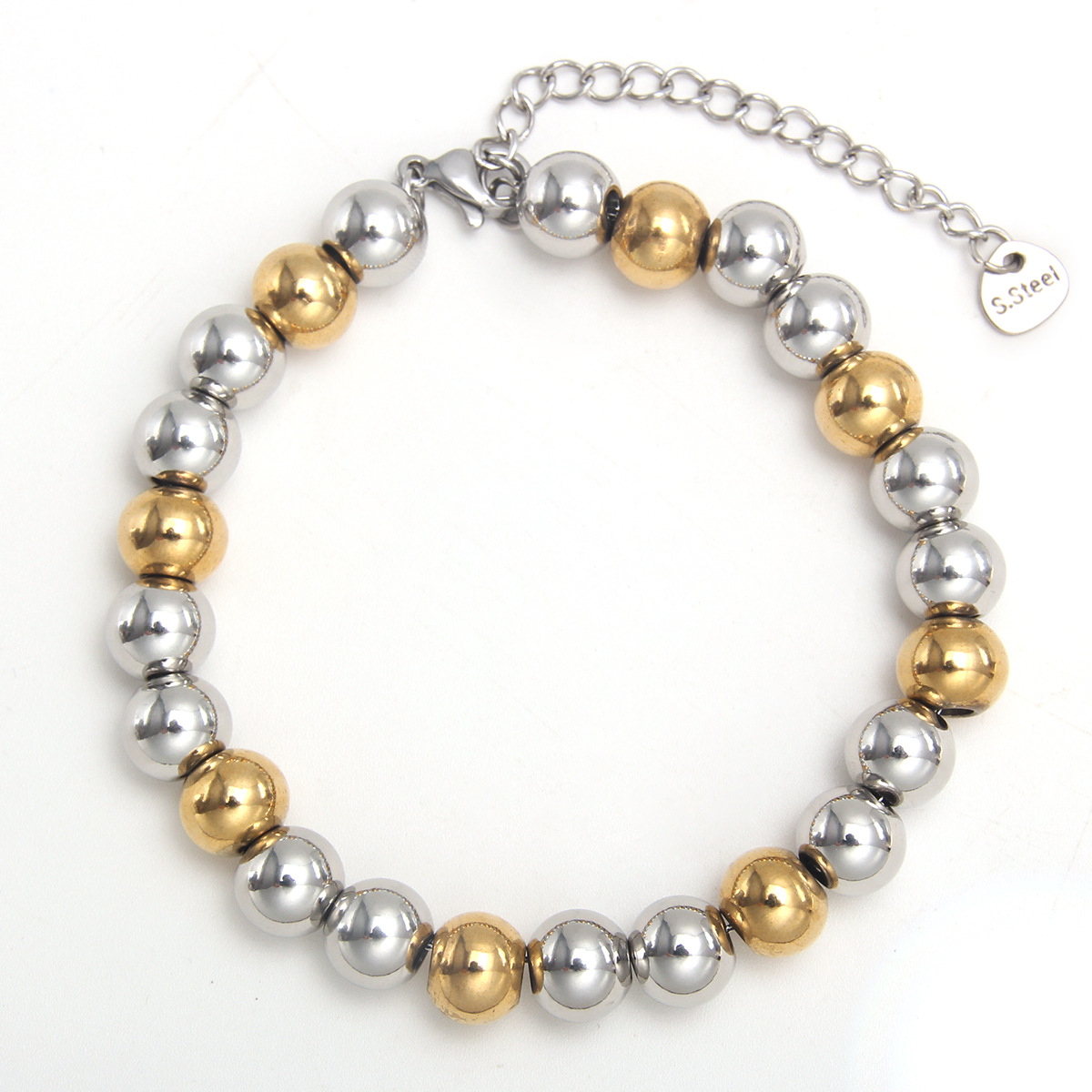 Gold   steel color 8mm