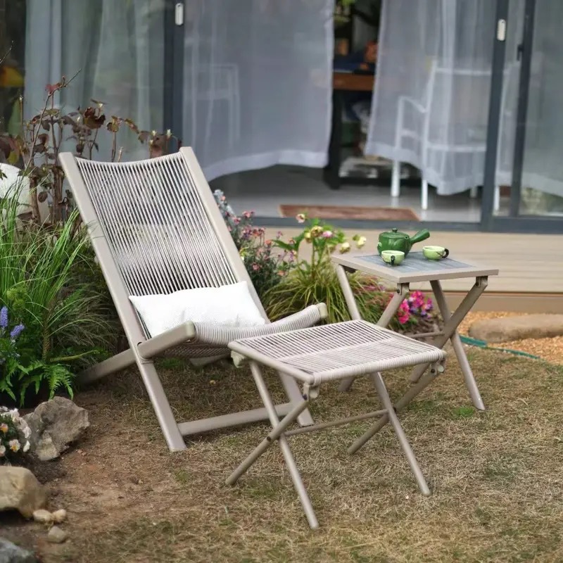 L table,chair and  footstool