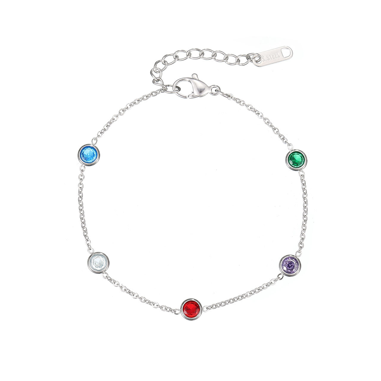 Platinum colour - Bracelet 16.5+5cm