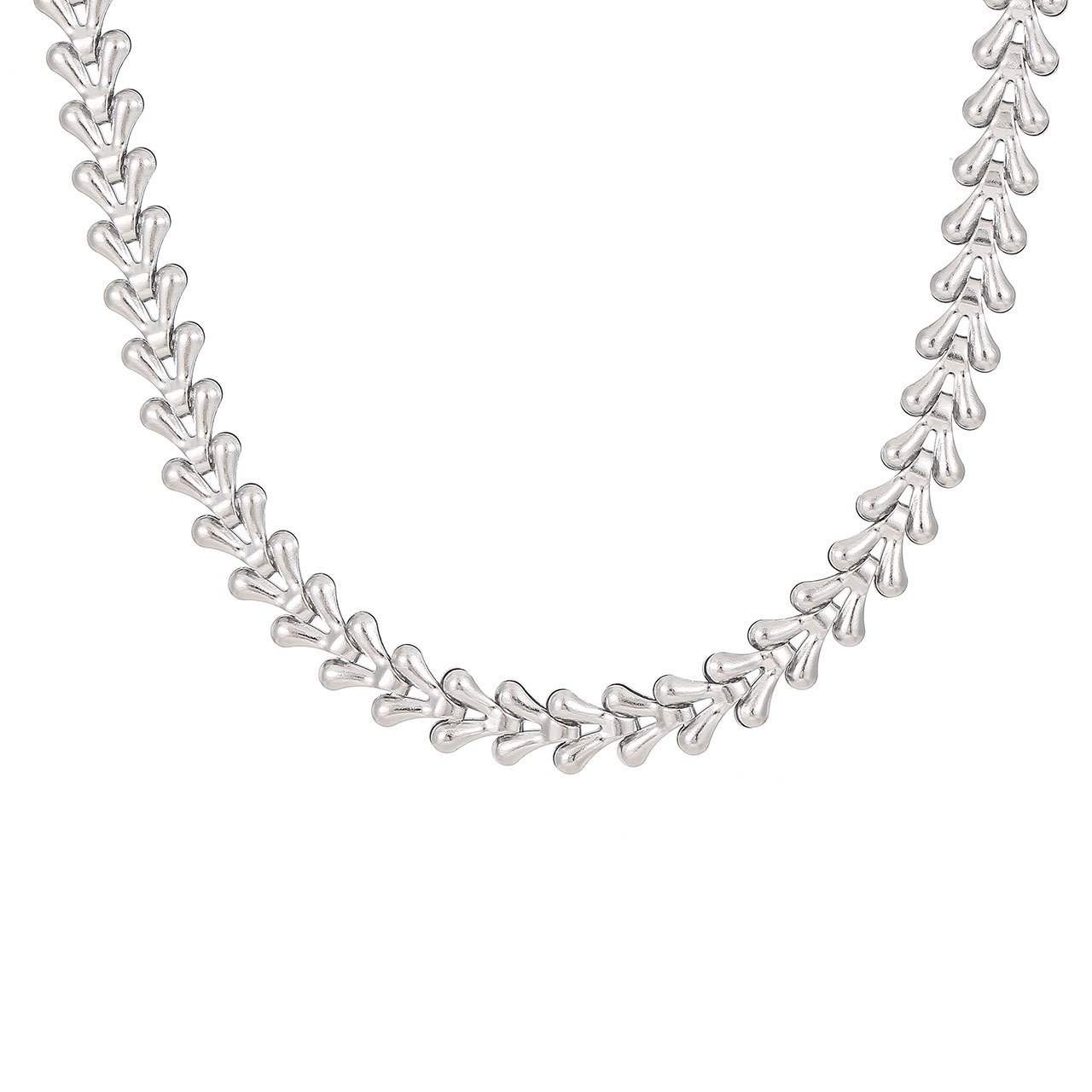Platinum colour - Necklace 40+5cm