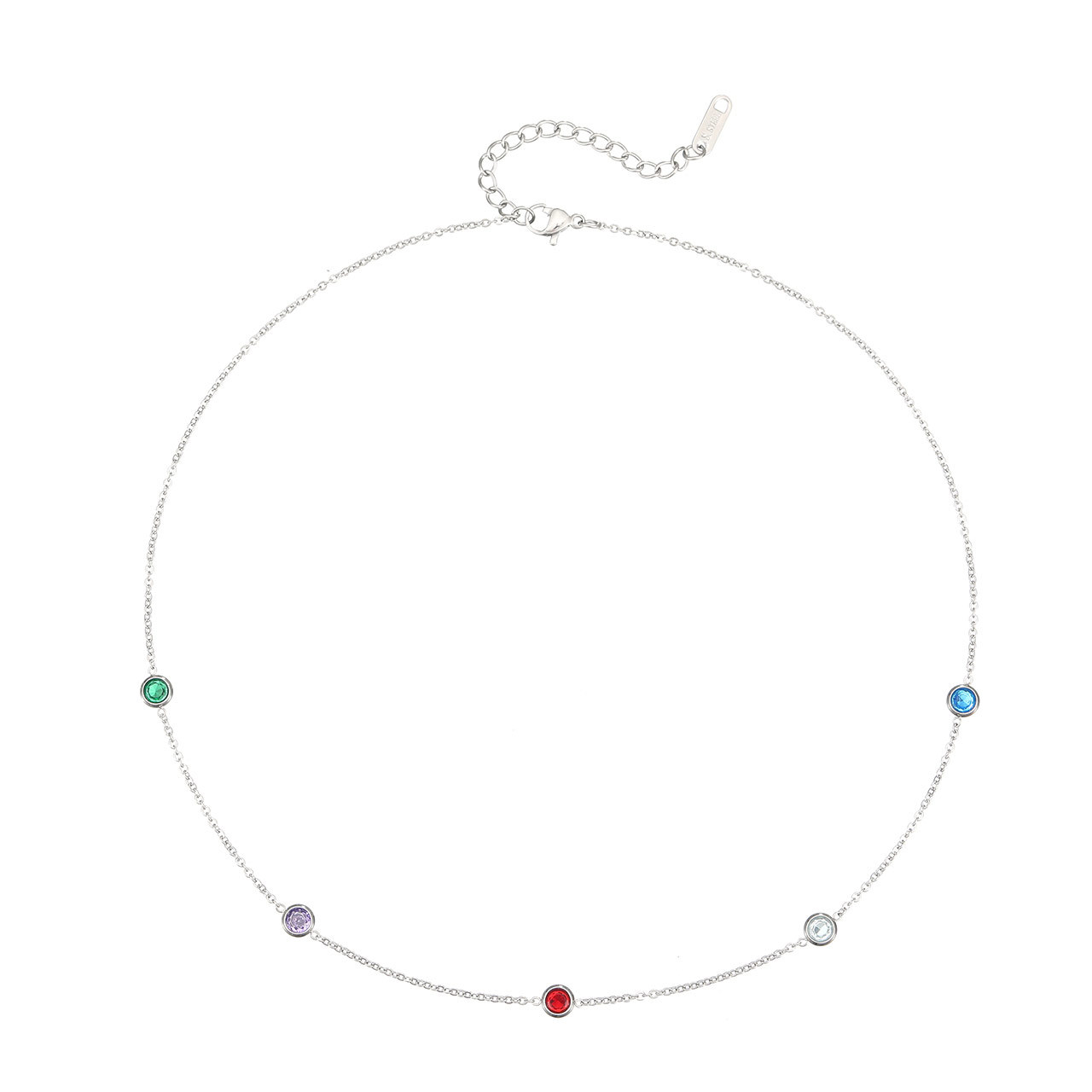 2:Platinum colour - Necklace 40 and 5cm