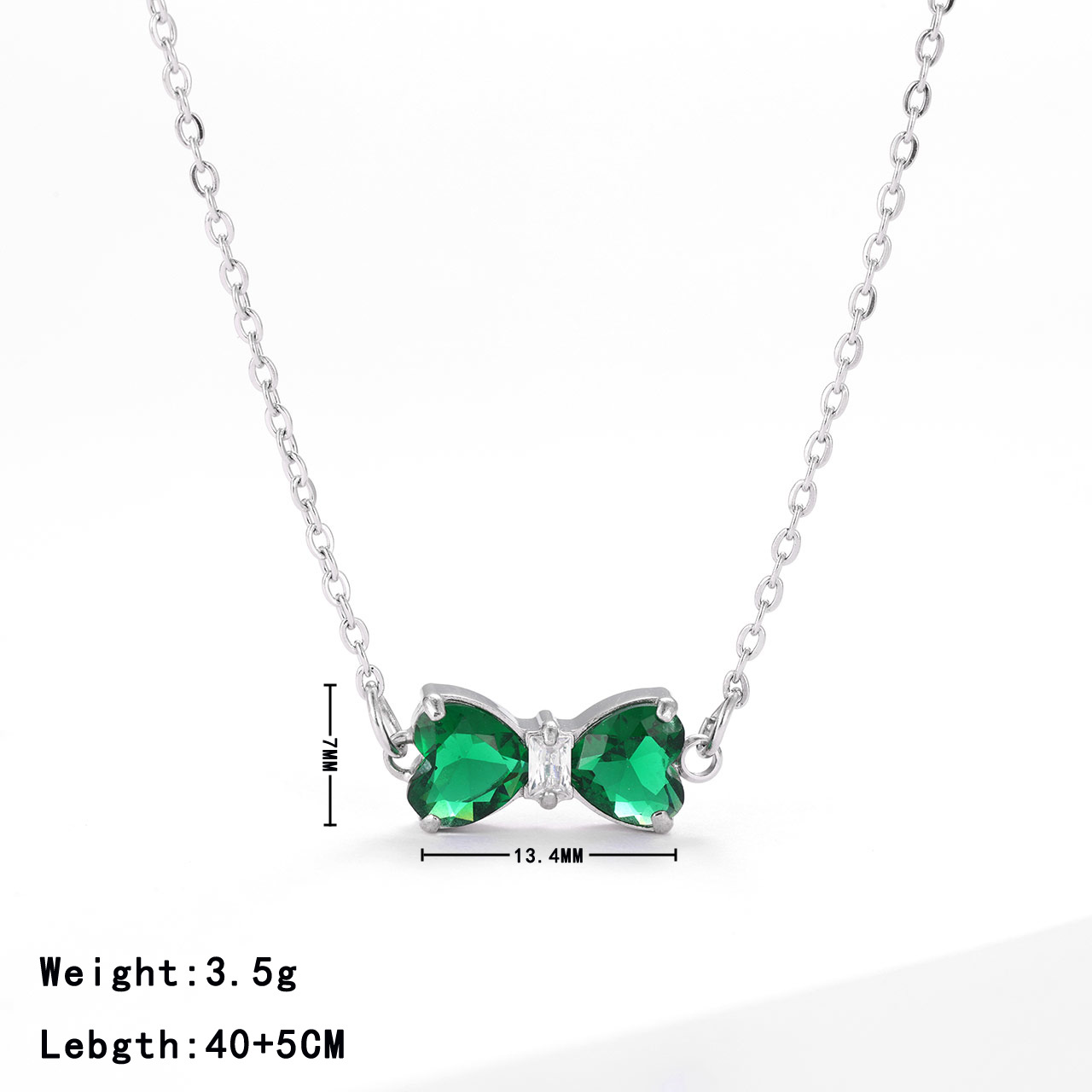 Platinum colour - green zircon