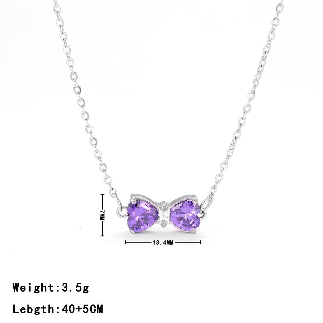 Platinum colour - purple zircon