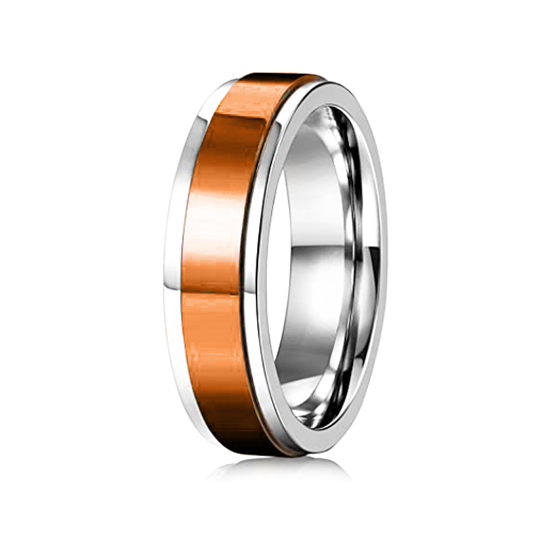 1:Rose gold-rotary ring ( 6mm )