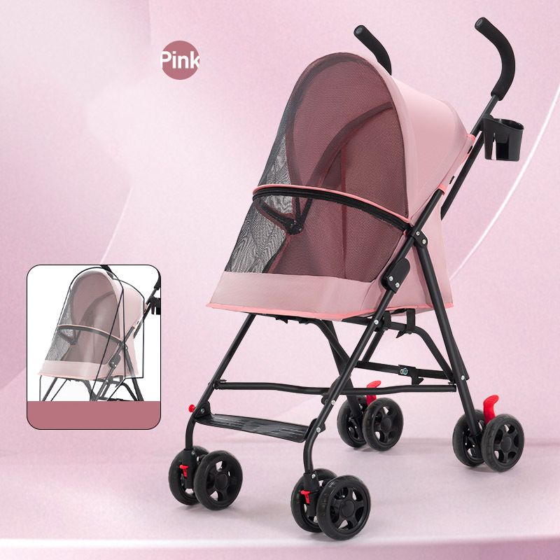 Pink cart rain cover