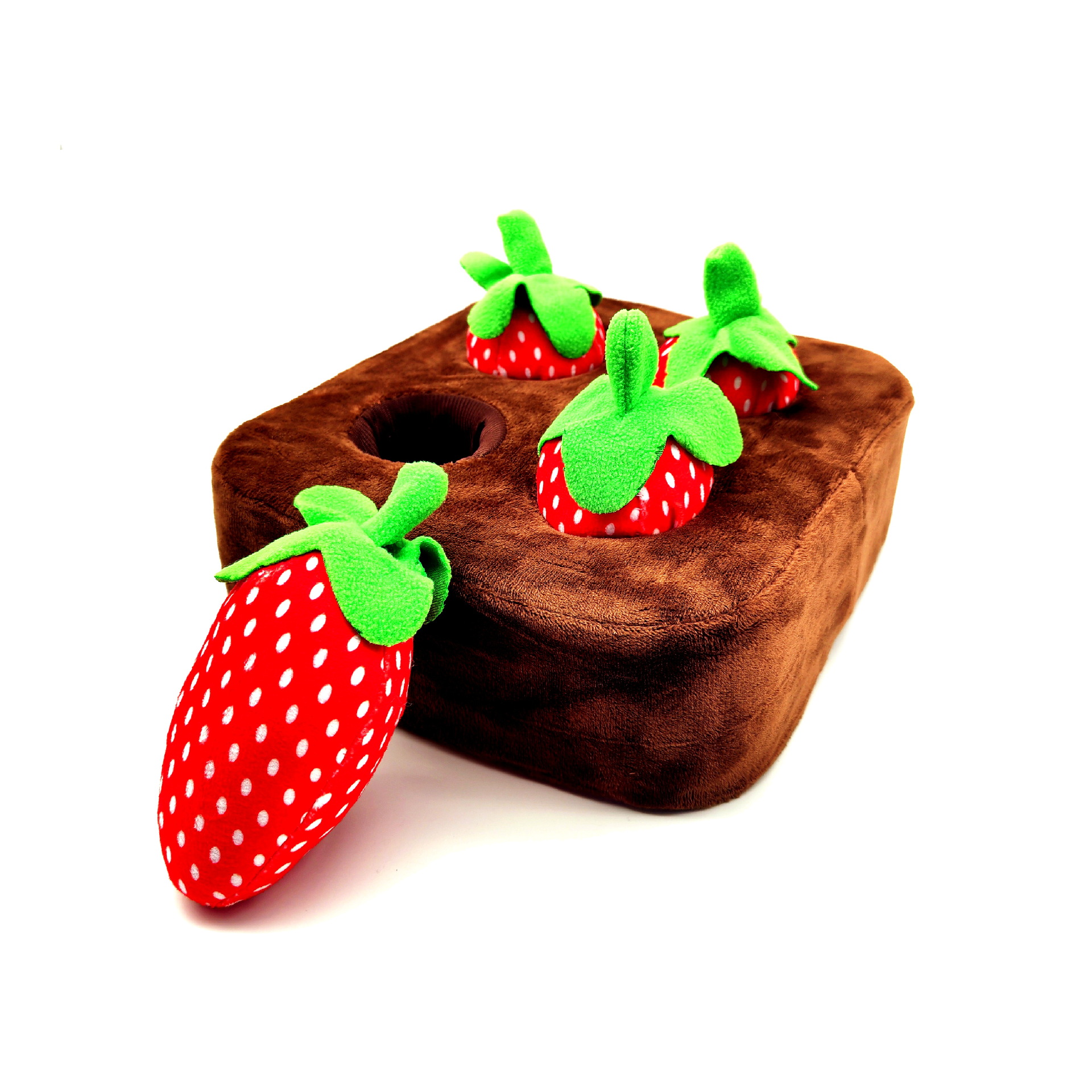 4 strawberries -22x22cm