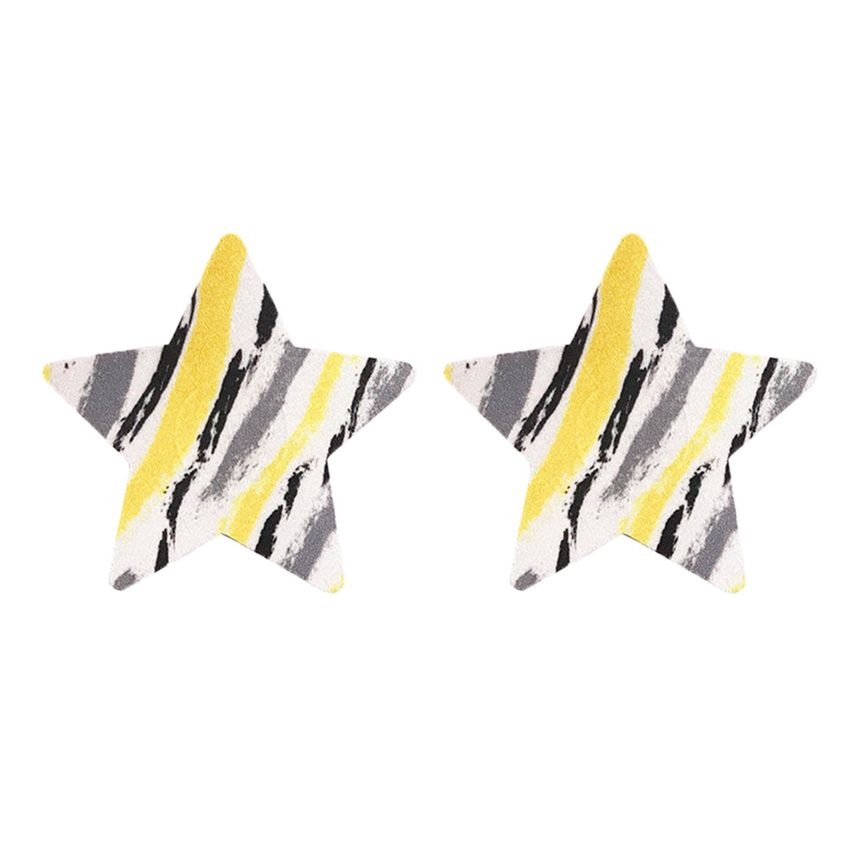 Five-pointed star Gray yellow