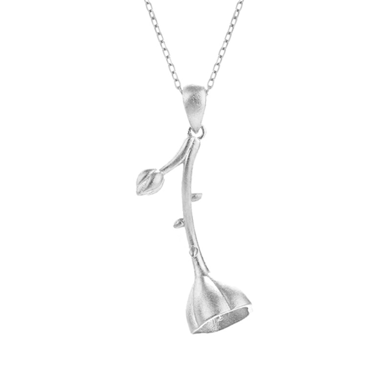 Pendant (including chain) - White Gold - Air support -40x5cm