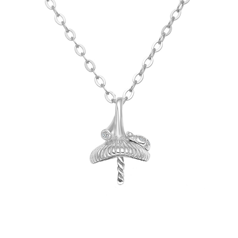 Pendant (including chain) - White Gold - Air support -40x5cm