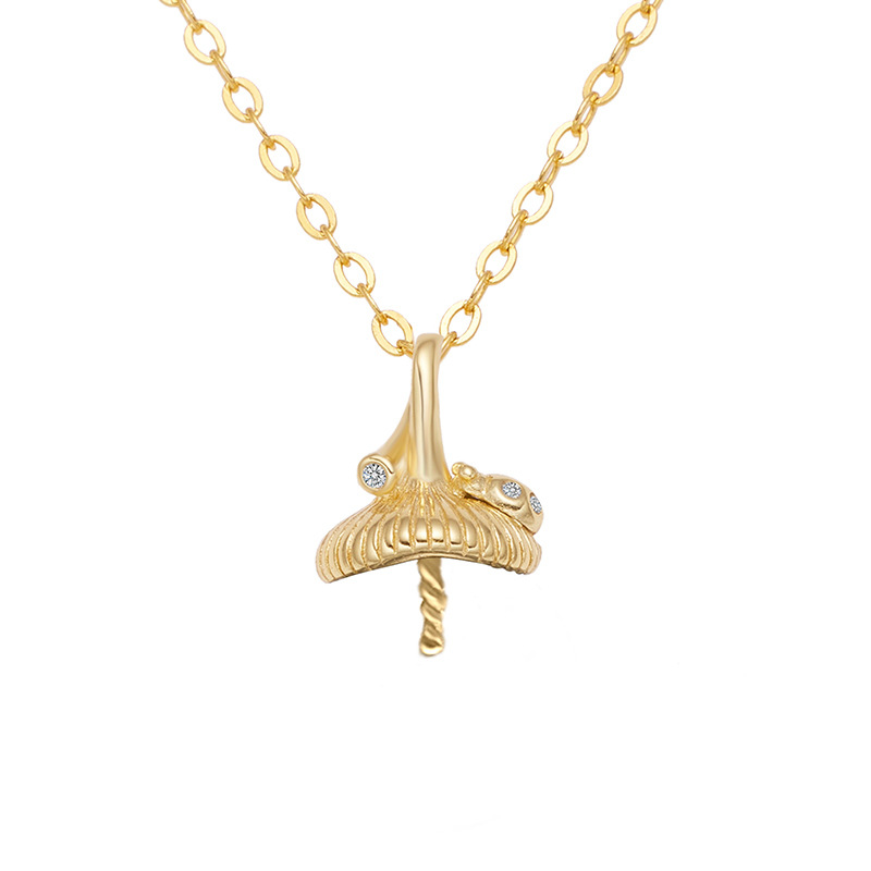 Pendant (including chain) - Yellow gold - Air support -40x5cm