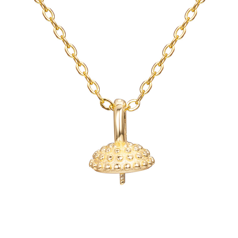 Universal button Pendant (including chain) - Yellow gold - Air support -40x5cm