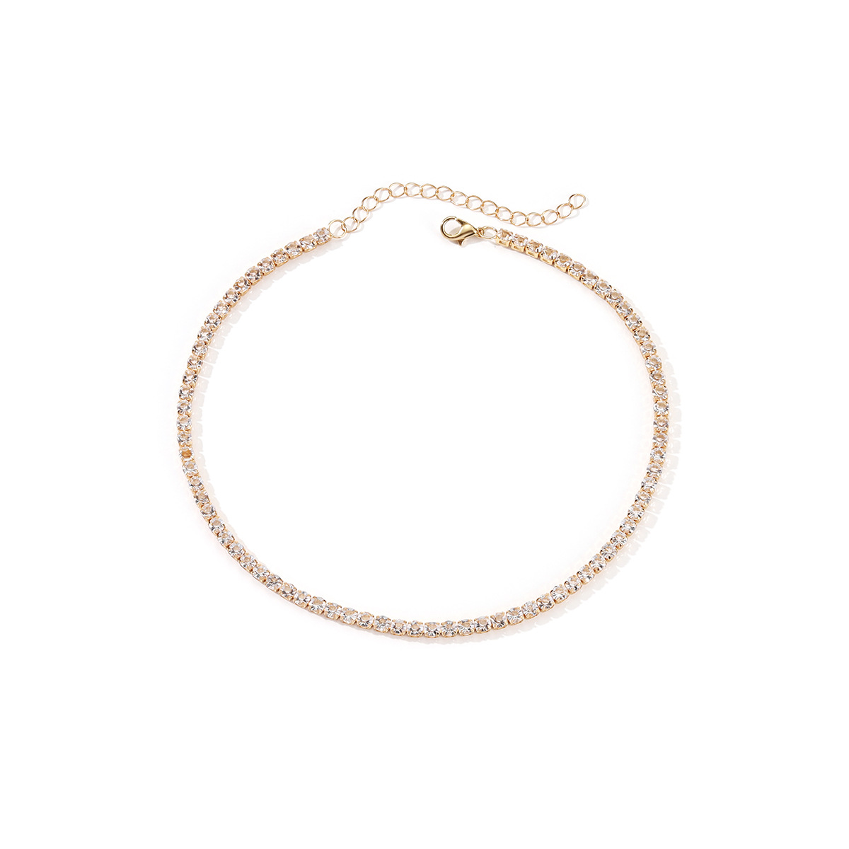 3:Transparent gold necklace