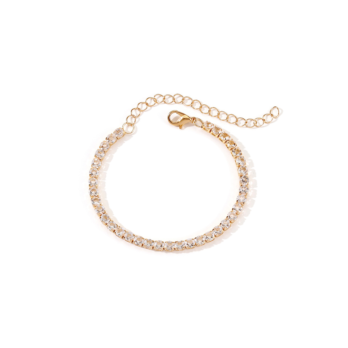 Transparent gold bracelet