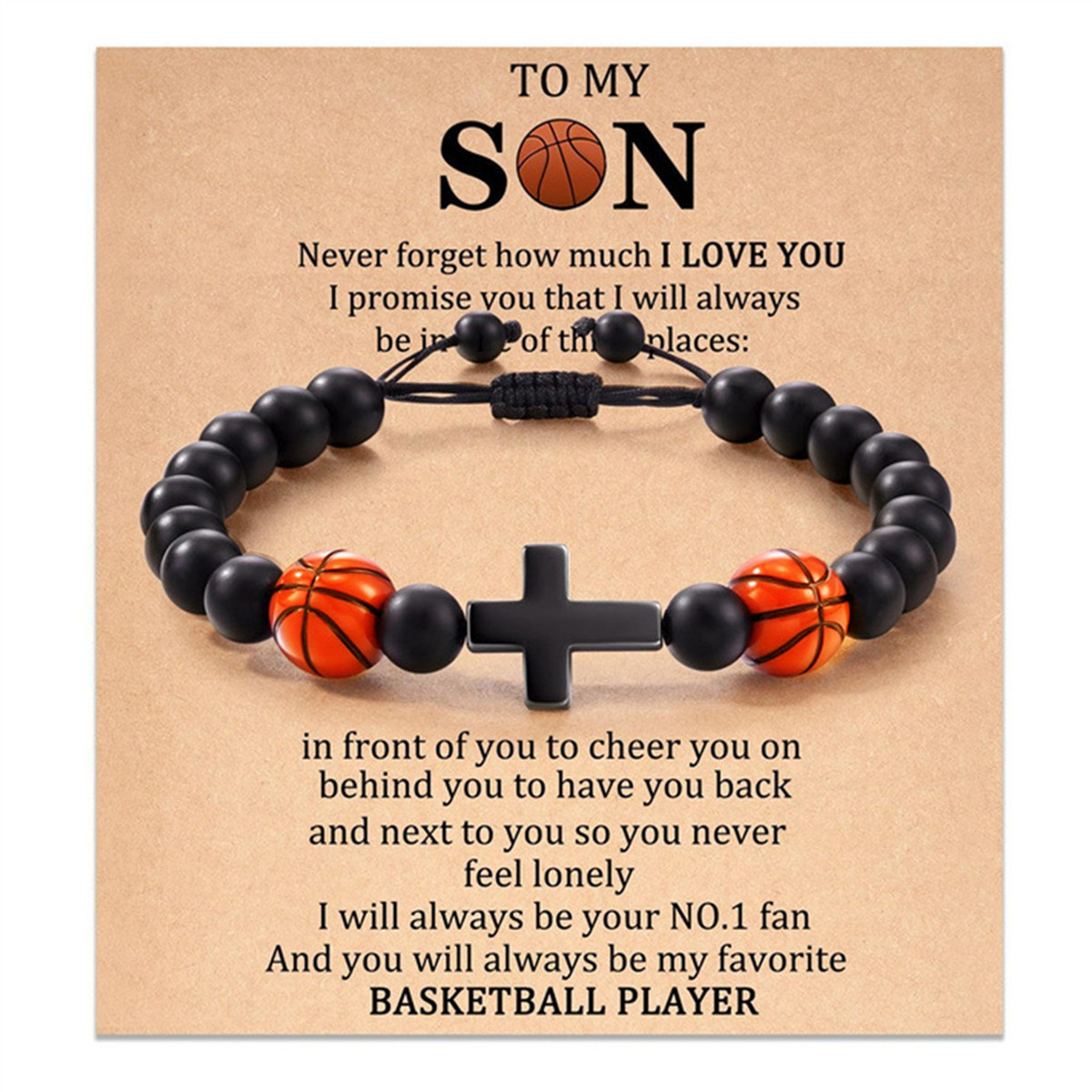 Basketball  TO MY SON and card