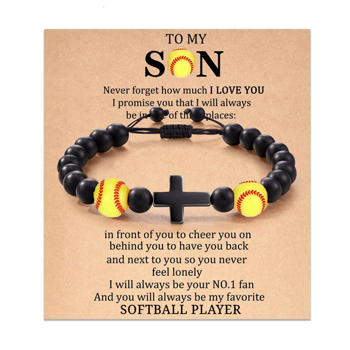 Softball  TO MY SON and card