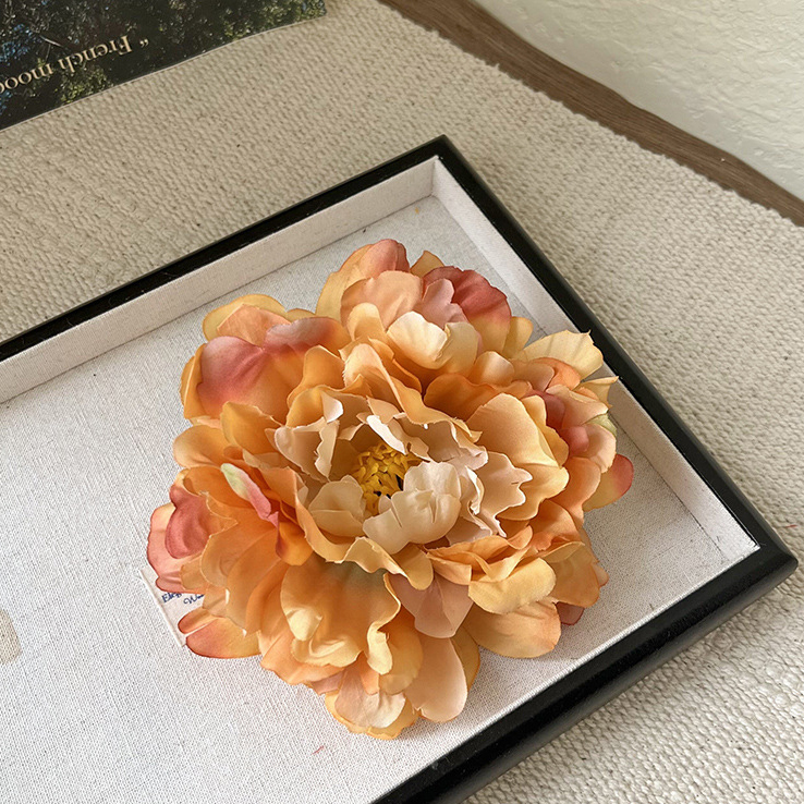 Orange peony