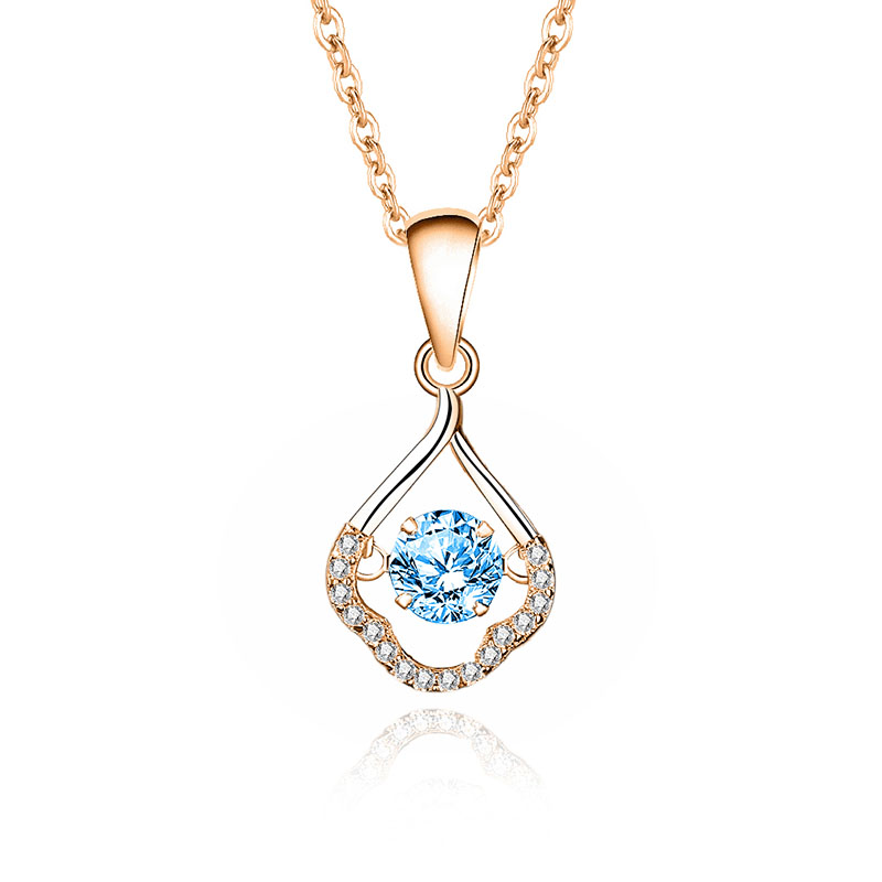 8:Zircon blue diamond rose gold