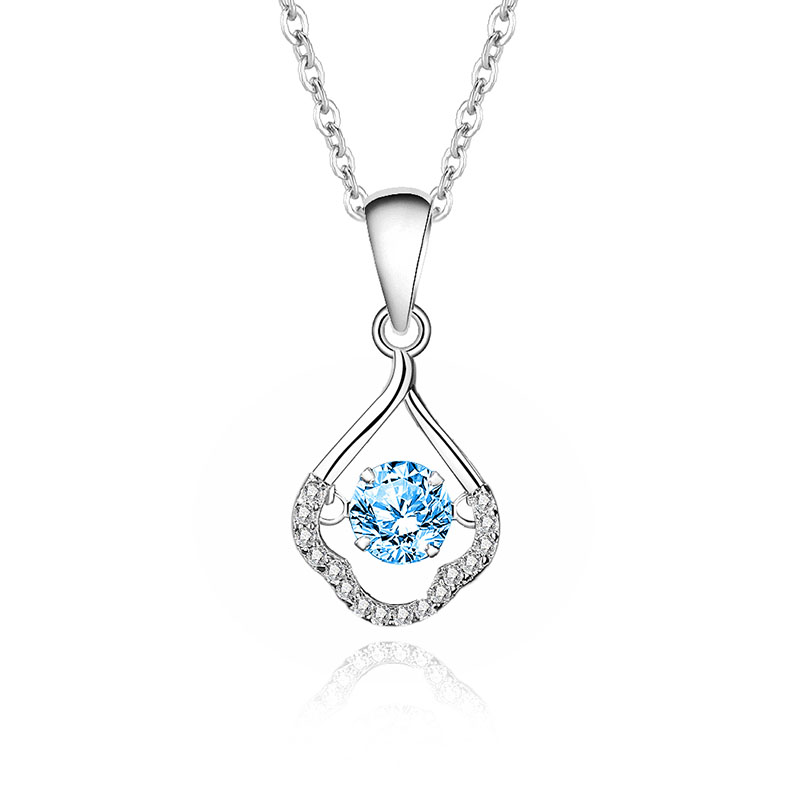 7:Zircon blue diamond white gold