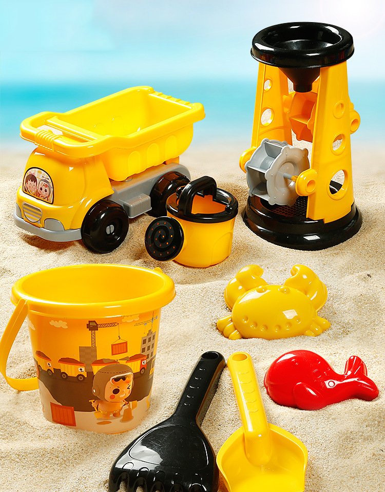 Engineering yellow hourglass car 8 sets