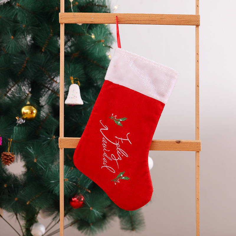 Western embroidered Christmas stockings