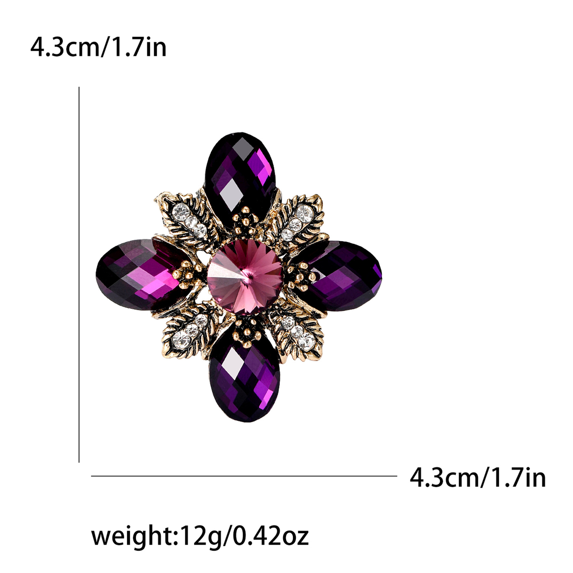 1:Purple brooch