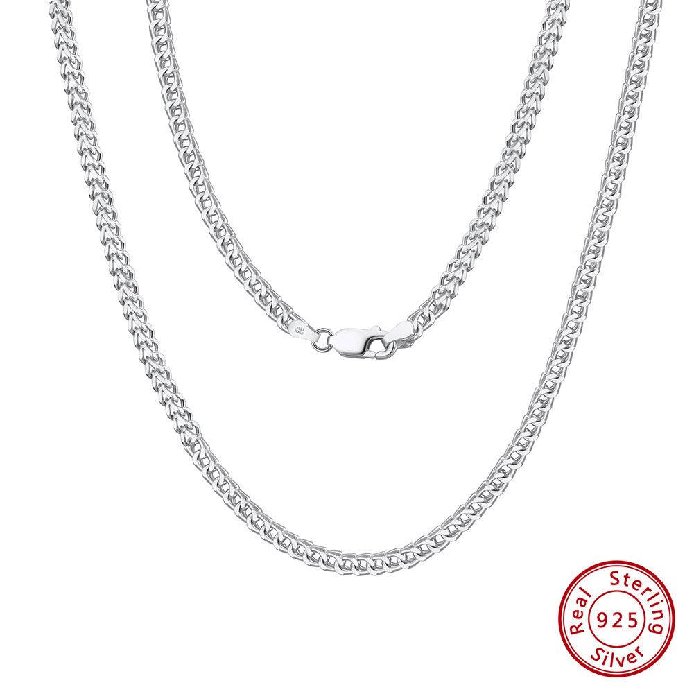 Platinum, chain width: 2.5mm, chain length: 50cm