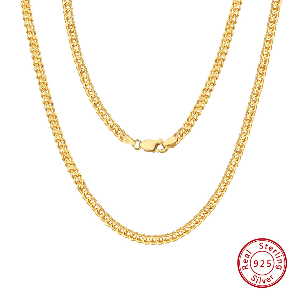 18K gold, chain width: 2.5mm, chain length: 50cm