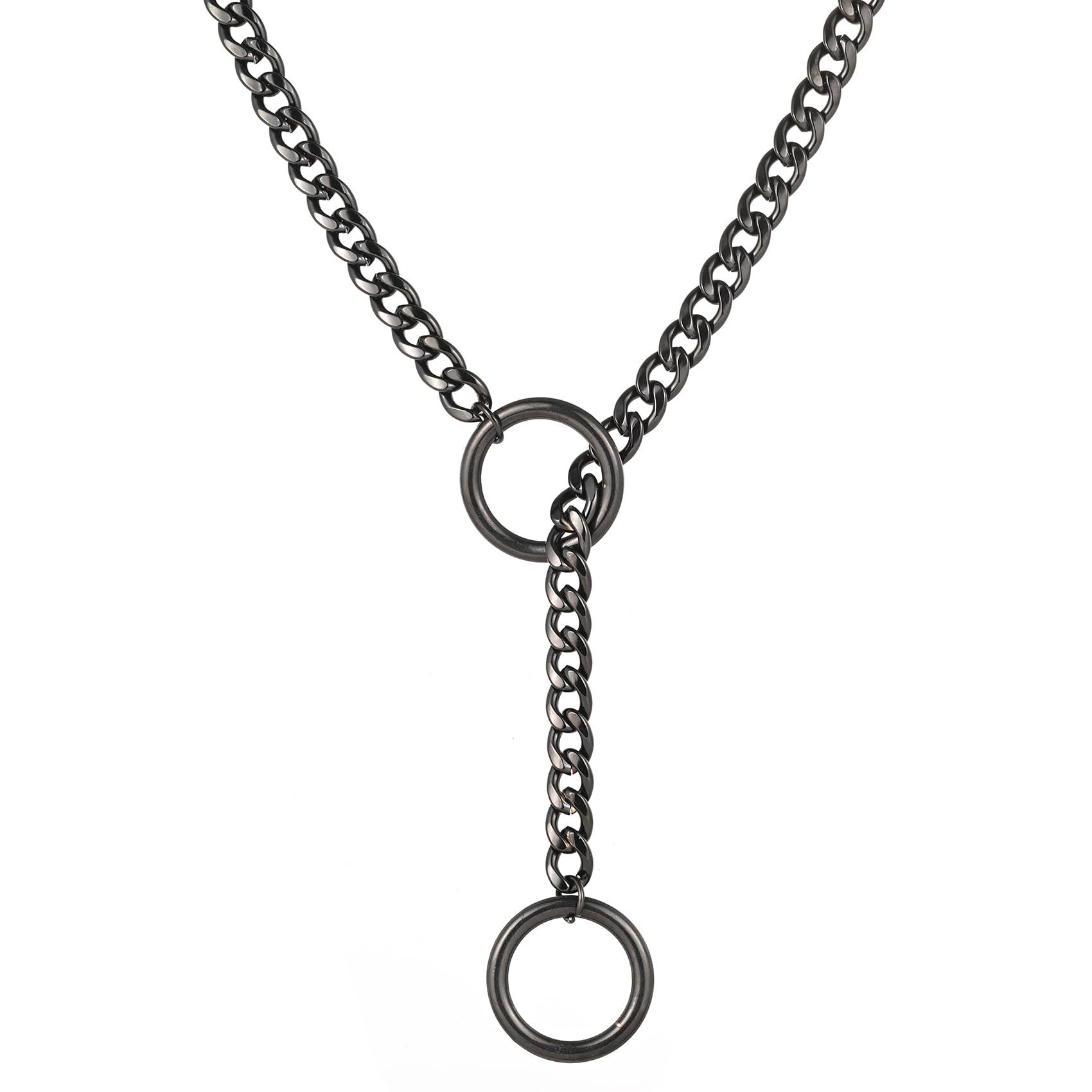 Black Ring Necklace