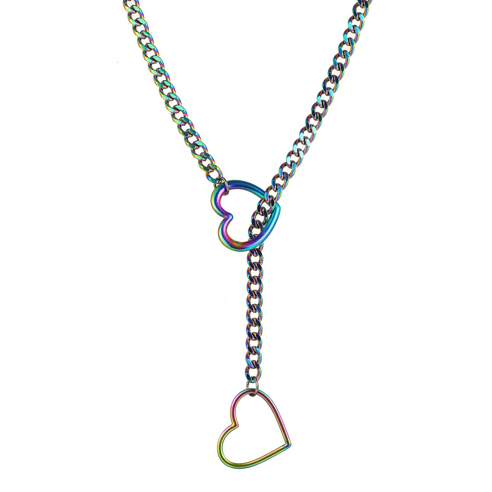 Colorful love necklace