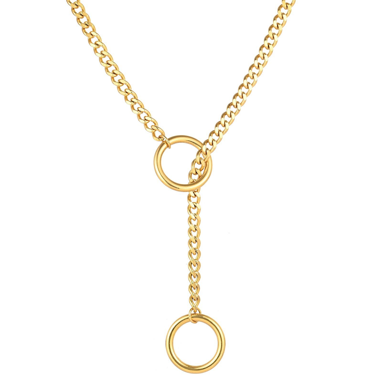 Golden Ring Necklace