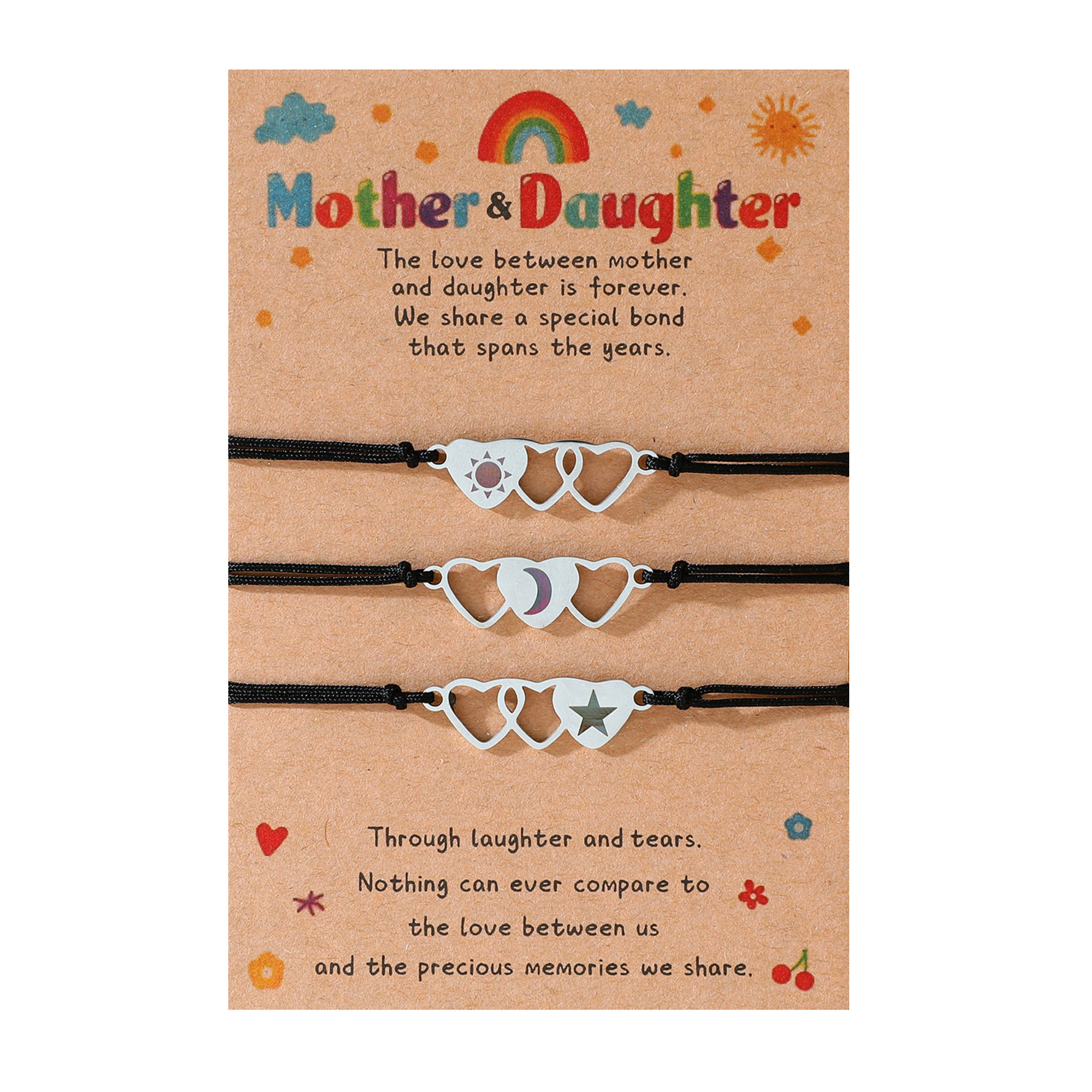 3:Mother and daughter black :16-28cm