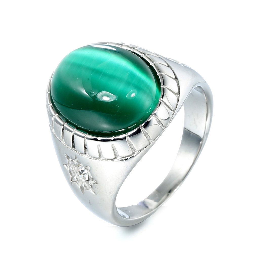 3:Emeralds with steel background