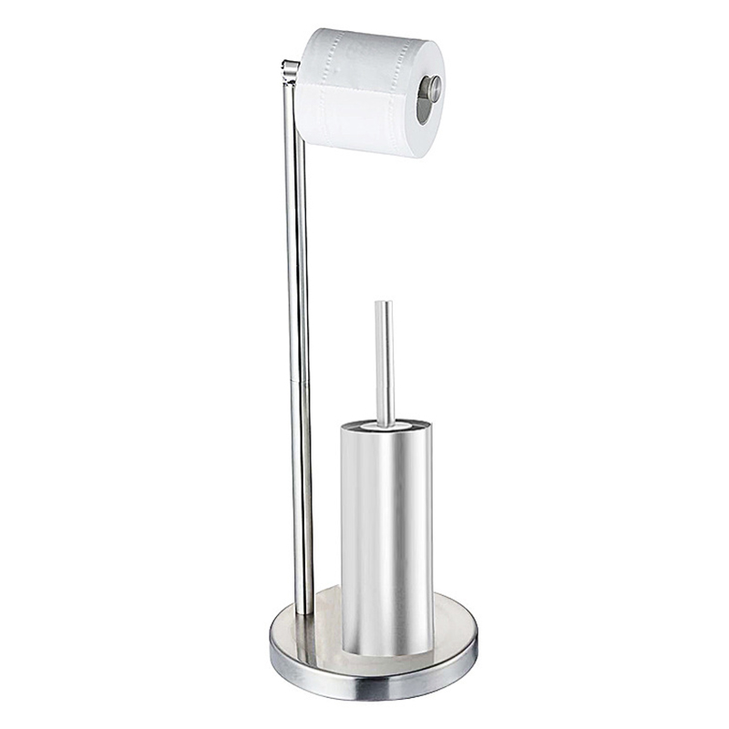 Upgraded tall toilet brush in brushed stainless steel-205x565mm